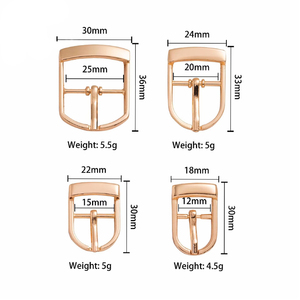 Fivela de Sapato Semi-Elliptical com Canto Quadrado, Ferragem para Bolsas, Fivela de Pino de Cabeça Redonda para Alça, Fivela de Pino para Ponta de Cinto, Fivela para Cadarço - Product Image 6