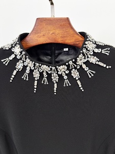 OUDINA Nuovo Abito <span class=keywords><strong>da</strong></span> <span class=keywords><strong>Sera</strong></span> Invernale alla Moda con Perline e Strass, Lungo, <span class=keywords><strong>Taglie</strong></span> Forti 3XL, Elegante Abito <span class=keywords><strong>da</strong></span> Cerimonia per Donna - Product Image 5