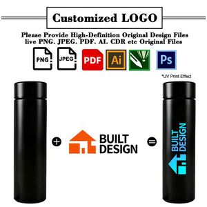 Bouteille d'eau intelligente en acier inoxydable de 500 ml avec affichage LED de la température et filtre, personnalisable avec logo, pour cadeaux promotionnels d'entreprise - Product Image 4
