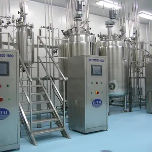 ステンレス鋼バイオリアクタ発酵槽1000L-20000L自動PLCグレードオプションラボ使用容量20L-200L