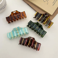 Accessoires pour cheveux Ganchos Para El Cabello Pince à cheveux Acétate Square Sweet Personal Hair Clip