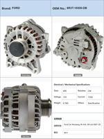 Alternateur de voiture pour Ford Mustang V8 4.6L 281cid 2007 à 2008 6R3T10300DB