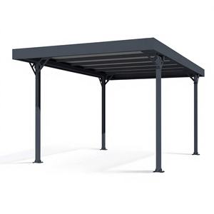 Auvent extérieur moderne, carport solaire, imperméable, en aluminium, fabrication OEM, abri de stationnement de <span class=keywords><strong>garage</strong></span>, conception personnalisée, <span class=keywords><strong>toit</strong></span> <span class=keywords><strong>plat</strong></span>, facile - Product Image 1