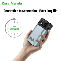 Kara Manda Nouveautés Banque d'alimentation grande capacité 20000mAh 2000 cycles de charge rapide et deux câbles de charge Banque d'alimentation mobile