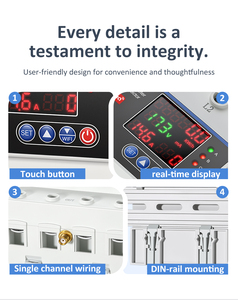 <span class=keywords><strong>Disjoncteur</strong></span> intelligent WiFi TUYA 100A sur rail DIN avec mesure d'énergie, contrôle à distance, protection contre les surtensions et les sous-tensions, application Smart Life - Product Image 4