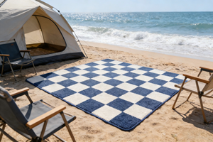 Tapis de camping écologique, portable, imperméable, résistant à l'humidité, durable, élégant, type plage - Product Image 2
