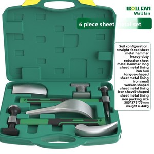 <span class=keywords><strong>Marteau</strong></span> multifonction robuste pour tôles, ensemble de 7/9 pièces, kit d'outils de réparation automobile avec étui de transport en plastique - Product Image 6