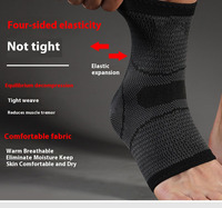 Manchons de soutien de cheville en coton et nylon, protection sportive, élastique, compression, respirant, tricoté