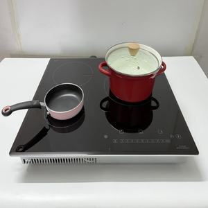 Placa de Cocina Eléctrica Empotrable de 3 Quemadores, 220V, Superficie Lisa, con Temporizador y Seguridad para Niños - Product Image 3