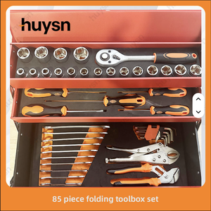 Three-Layer Foldable <b>Chrome</b> Vanadium Steel OEM Hand <b>Box</b> Combination Set 85 Piece Machine Repair Sleeve Organization Work PL-85 H - Product Image 5