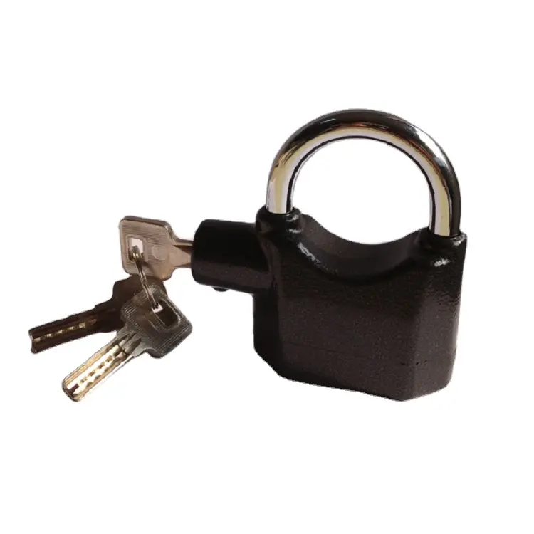 Hot Sale Wholesale Security Anti-Theft Motor Bicycle Siren Zinc Alloy Padlock with Keys