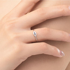 Argent fin 925 vente en gros turquie mauvais yeux conception trois pendentif collier Bracelet bague ensembles de bijoux pour femmes fille doigt cadeau - Product Image 4