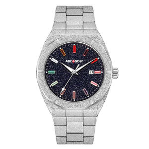 Montre pour homme avec ciel étoilé et diamants, élégante montre pour homme avec bracelet en métal étanche - Product Image 6