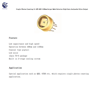 Выход лавинного импульса с высоким коэффициентом усиления Si APD фотодиод однофотонный Счетный детектор режима Гейгера для диапазона длин волн OTDR - Product Image 4
