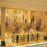 Design Carbone Dépoussiérage Peinture Métallique Bureau Partition Acier Délié Or Panneau Mural Décoratif En Métal Pour Salle De Réunion