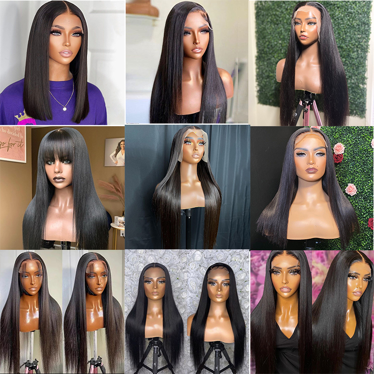 wig short finger wave human hair for women brown short ocean wave pixie cut natural color