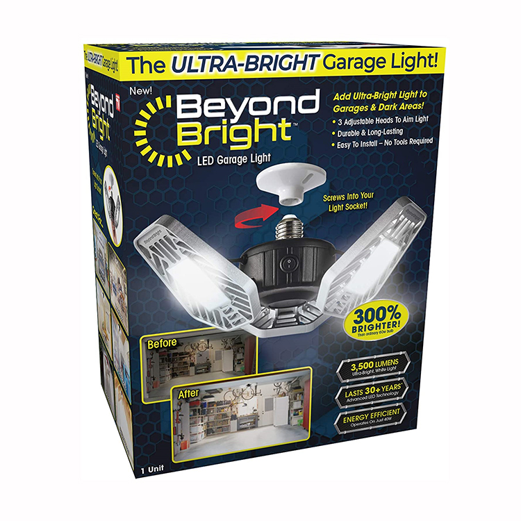 Многопозиционные панели, деформируемые E26/E27, винтовая розетка, подвальная мастерская, 60 Вт, светодиодная лампа для гаража