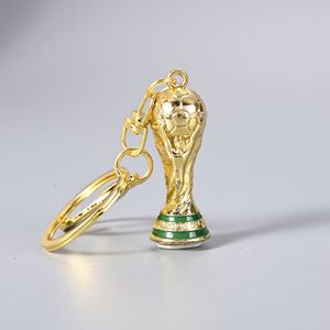The Most Popular Luxury Custom Metal Football Keychain with Flags Waterproof Die-Cutting Printing Lobster Clasp for Fan Loyalty