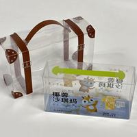 Boîte d'emballage en plastique transparente, boîte cadeau en PVC fabriquée à partir de matériaux recyclés, boîte d'emballage carrée en PVC, personnalisable, transparente