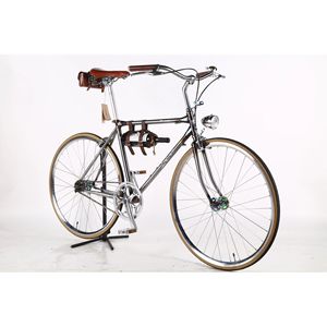 Bicicleta de Carretera Deseo 700c con Cuadro de Acero Cromado, Estilo Clásico, con Soporte y Asiento Ajustable - Product Image 3