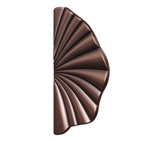 Manija de Puerta Semicircular de Aleación de Aluminio Estilo Europeo para Puertas Dobles de Vidrio Sólido