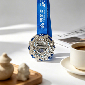 Medalla <span class=keywords><strong>de</strong></span> Metal Personalizada OEM, Medalla <span class=keywords><strong>de</strong></span> Primera <span class=keywords><strong>Clase</strong></span> <span class=keywords><strong>de</strong></span> Aleación <span class=keywords><strong>de</strong></span> Zinc Fundida a Presión con Cinta - Product Image 6