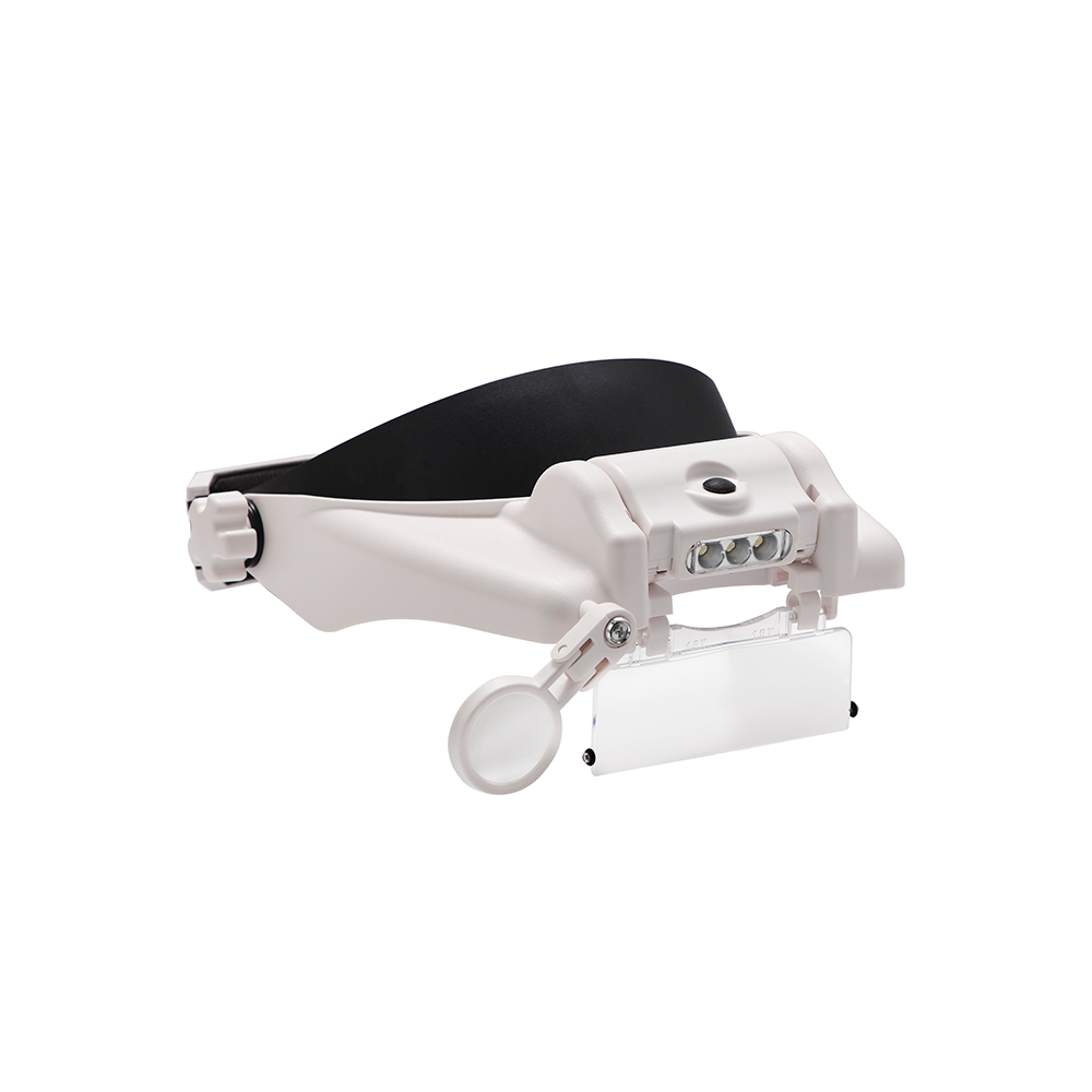 Крепление на голову с увеличительным шлемом со светодиодами и несколькими объективами