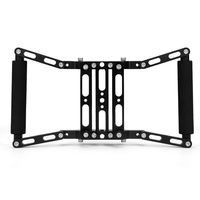 Vente flash : Cage pour appareil photo en alliage d'aluminium pour téléphone portable, accessoires de photographie, noir, charge maximale de 5 kg, plaque de montage rapide 1/4