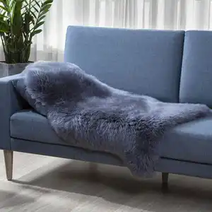China manufactured wholesale genuine lamb fur rugs carpets home decorative Australian sheepskin rug fur
