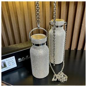 Vaso Aislado Ecológico de Acero Inoxidable Decorado con Diamantes de Imitación de Lujo, Botella de Agua Brillante con Diamantes, Taza de Viaje Portátil 12-24 - Product Image 4