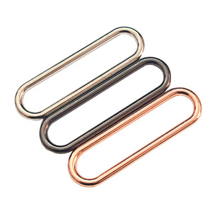 Oval Shaped Buckle Metal 64x13x4mm Rose Gold For <b>Bag</b> Hardware <b>Accessories</b> - Product Image 3