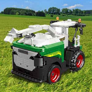 Jiexing 57002 Harvester <b>Building</b> <b>Blocks</b> <b>Set</b> 400-800 Pieces Pullback Toy For Kids Ages 5 7 14 Years - Product Image 2