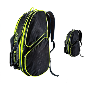 Muestra Gratuita de Bolsa de Tenis de Cuero Impermeable con Compartimento para Zapatos, Mochila Deportiva para Tenis, Pickleball, Pádel, para Hombre - Product Image 1