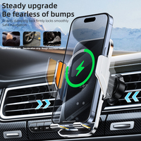 Support voiture Joyroom 15W Chargeur rapide Support téléphone voiture Chargeur voiture sans fil Charge rapide Support téléphone Type C