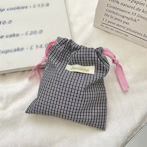 ถุงเก็บฝุ่นลายตารางผ้าฝ้าย - Product Image 3