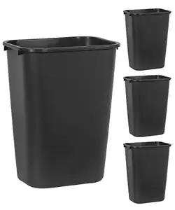 Rubbermaid Commercial Products Poubelle 41QT/10.25 GAL Poubelle pour maison/bureau/sous bureau, noir