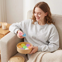 Mini-raviolis avec jouets sensoriels à presser en forme de panier vapeur, boule anti-stress, simulation de nourriture, pour cadeau