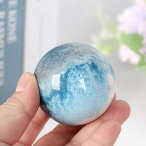 Esfera de Cristal de Trolleita Natural al por Mayor, Bola de Cristal Azul Boho para Decoración del Hogar, Regalos Festivos y Coleccionables - Product Image 6
