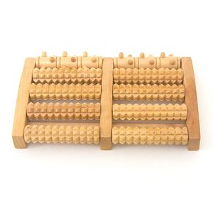 Custom Wooden Therapy <b>Tools</b> <b>Rolling</b> Manual Natural Wood Blood Circulation Foot Massager Roller - Product Image 5