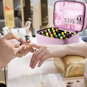Étui personnalisé pour vernis à ongles, étui de rangement pour lampe à ongles, magnifique trousse de maquillage, sac de rangement cosmétique, sac de voyage pour organiser un ensemble de vernis à ongles - Product Image 5