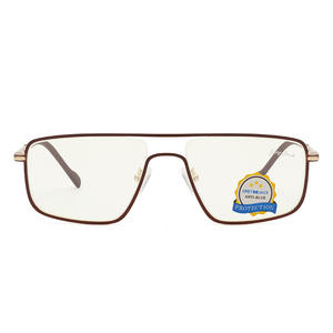 แบรนด์ลัคกี้กรอบแว่นตาโลหะทรงสี่เหลี่ยม 5123 ป้องกันแสงสีฟ้าแบบเต็มขอบสำหรับผู้ใหญ่ทั้งชายและหญิง - Product Image 3