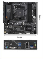 Motherboard Baru B550M AORUS ELITE DDR4 AM4 Chipset B550 M ATX Gaming Desktop Komputer Dual Channel PCIe4.0 untuk G1GABYTE