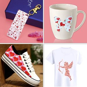 DIY Saint Valentin Blanc T-Shirt Hydro Encre Séchage Sublimation Chaleur Transfert Thermique Papier <span class=keywords><strong>Film</strong></span> pour Tshirt - Product Image 6