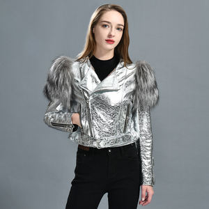 <span class=keywords><strong>Giacca</strong></span> in vera pelle di pecora personalizzata con vera pelliccia di volpe <span class=keywords><strong>giacca</strong></span> da <span class=keywords><strong>donna</strong></span> in vera pelle di montone ritagliata da <span class=keywords><strong>donna</strong></span> all'ingrosso - Product Image 6