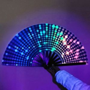 พัดมือพับได้ขนาดใหญ่สำหรับผู้หญิง/ผู้ชาย/แดร็กควีน - สำหรับงานเทศกาลดนตรี EDM, งานดนตรี, งานอีเว้นท์, ปาร์ตี้, เต้นรำ, การแสดง - Product Image 2