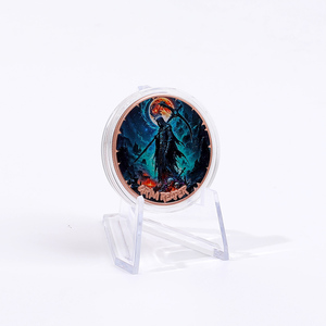 Pièce de monnaie artistique en cuivre fin .999 de 1 once, artisanat métallique personnalisé, motif Mythical <span class=keywords><strong>Death</strong></span> Grim Reaper - Product Image 3