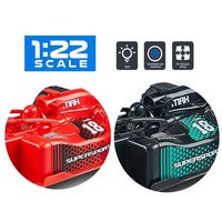 Voiture de course télécommandée Jacko Toys 27 MHz 1:18 4CH RC Formule 1 Speedster Jouet Rouge Noir Boîte Fenêtrée Cadeau Enfant