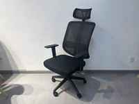 Chaise de bureau pivotante ergonomique de luxe en tissu maillé traditionnel, réglable en hauteur, pour usage commercial et exécutif, vente en gros