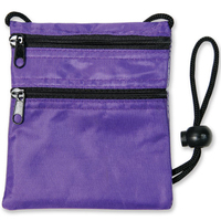 Double Ritsleting Leher Dompet