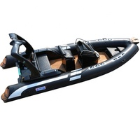 Certifié CE 19ft Sport Hypalon RIB Boat Italie 580 Bateau de pêche à rames